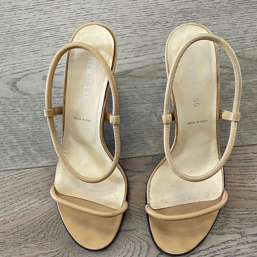 Helmut Lang Beige Women's Heels Size 36.5